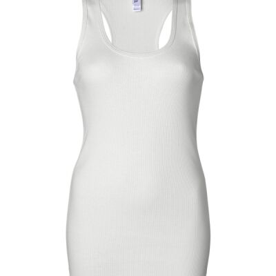 Ladies Ribbed Racerback Tank Top Thumbnail